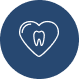 An icon of a tooth with a heart
