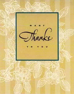 A hand-written thank you note from DL, a real patient of Dr. Johnson.